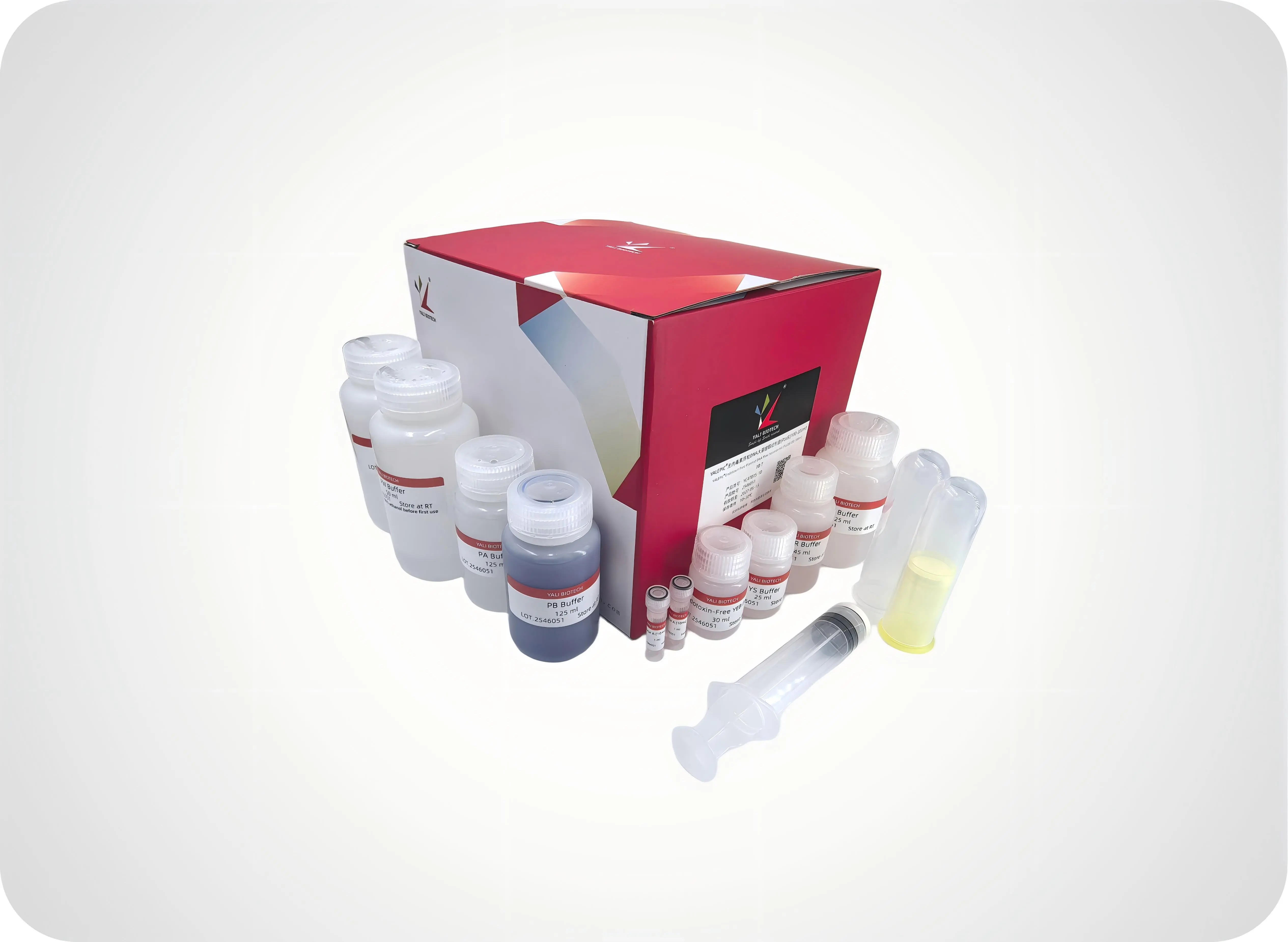 YALEPIC® 无内毒素质粒DNA大量提取试剂盒（PLUS）（100-300ml）